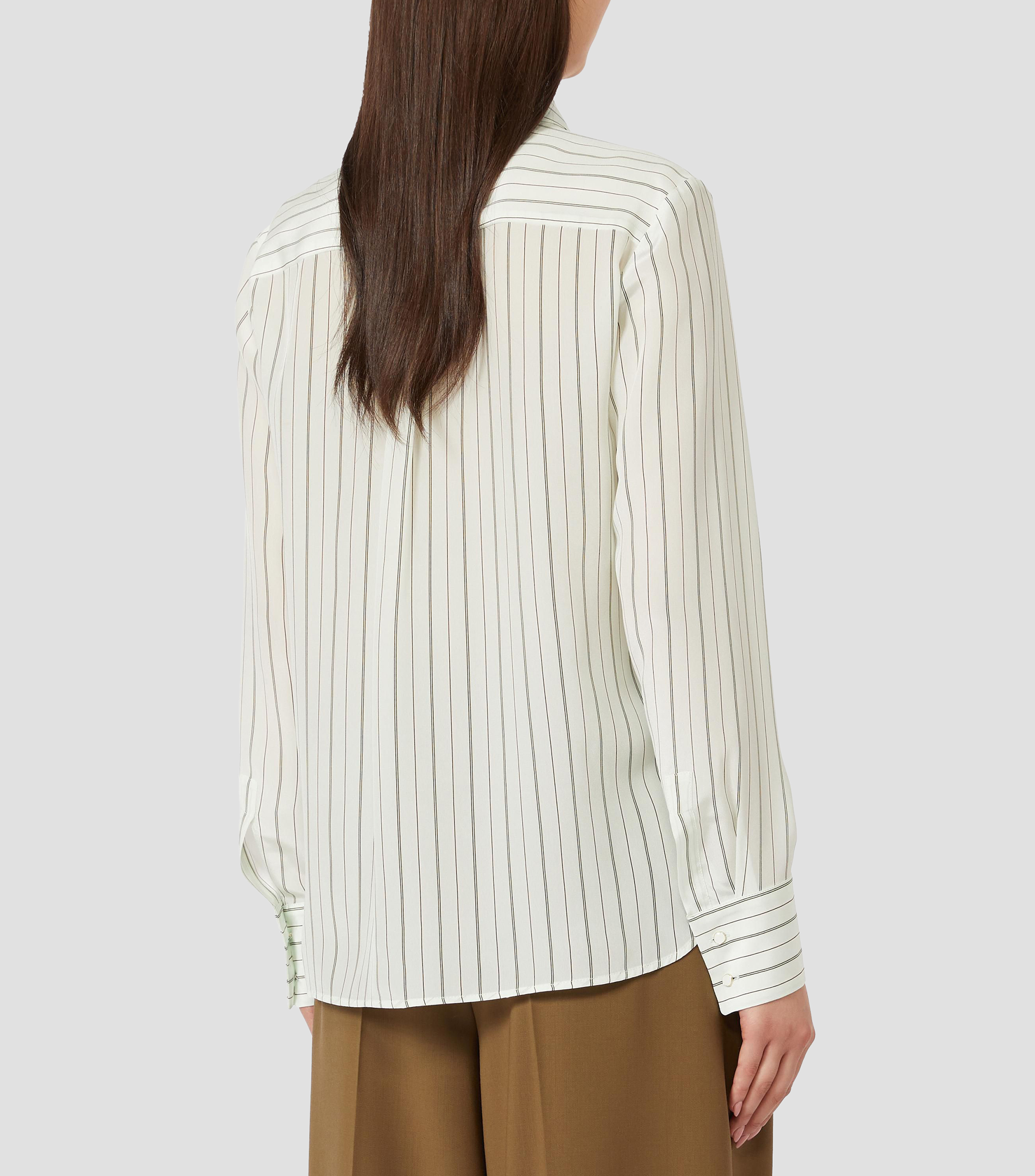 Camisa con rayas manga larga Mujer